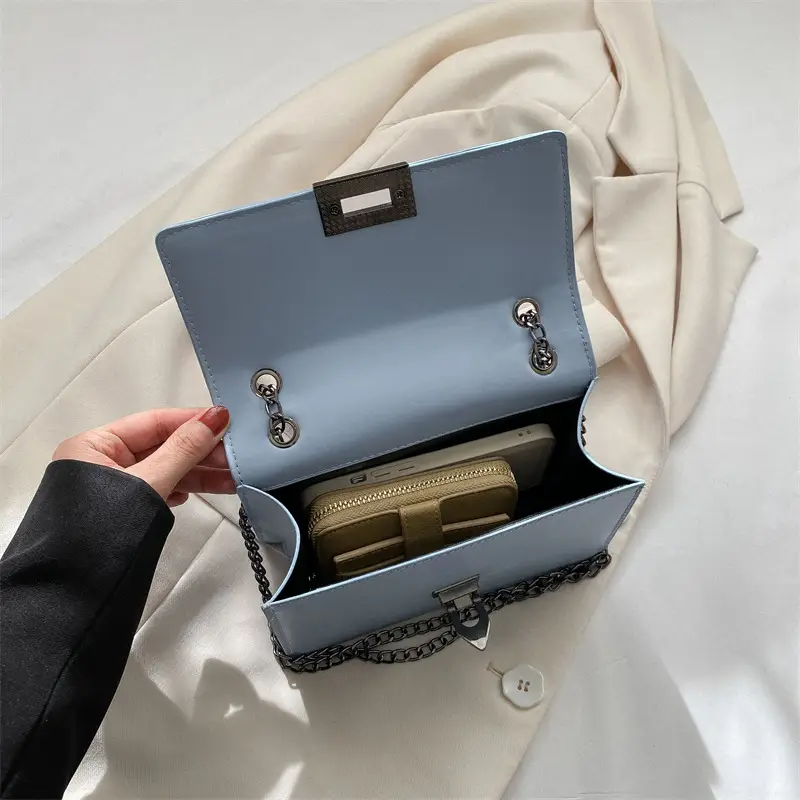 Women's 2023 Chain Shoulder Bag Brown White