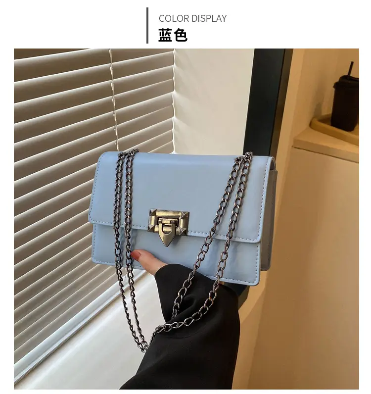 Women's 2023 Chain Shoulder Bag Brown White — feature 11