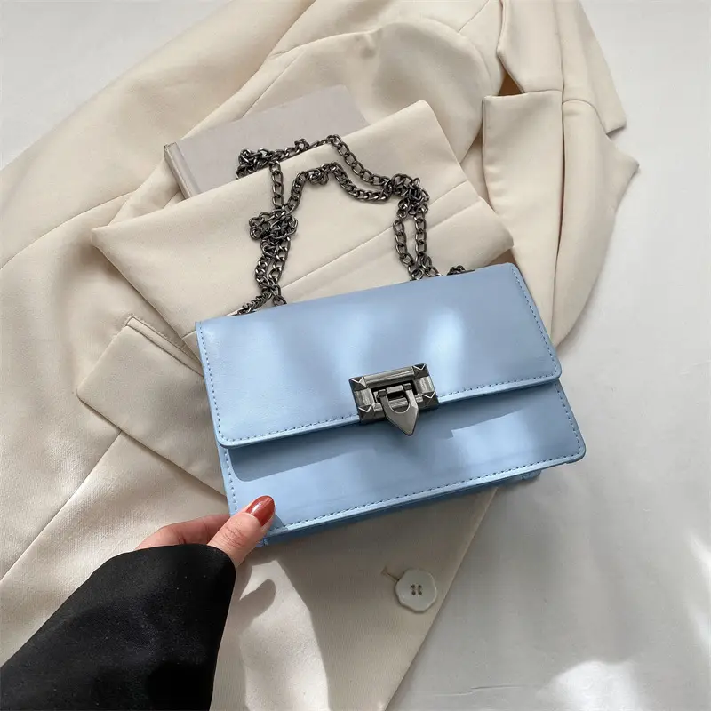 Women's 2023 Chain Shoulder Bag Brown White