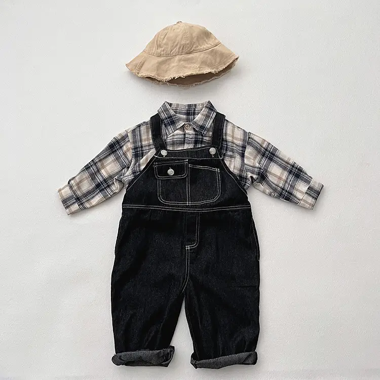 Children's Plaid Western Shirt Spring Autumn New Baby — feature 7