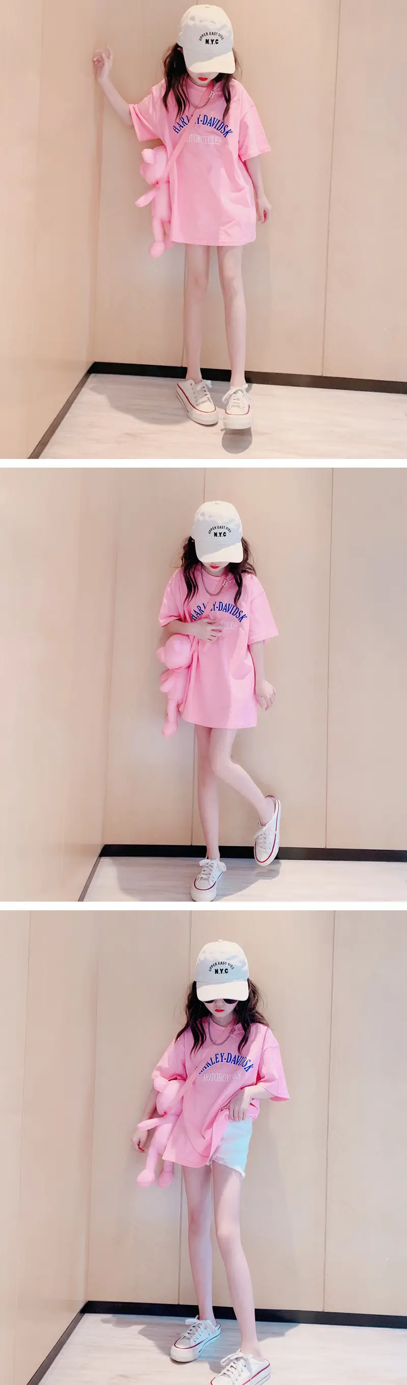 Girls Loose Sleeve T-Shirt White Summer 2023 — feature 3