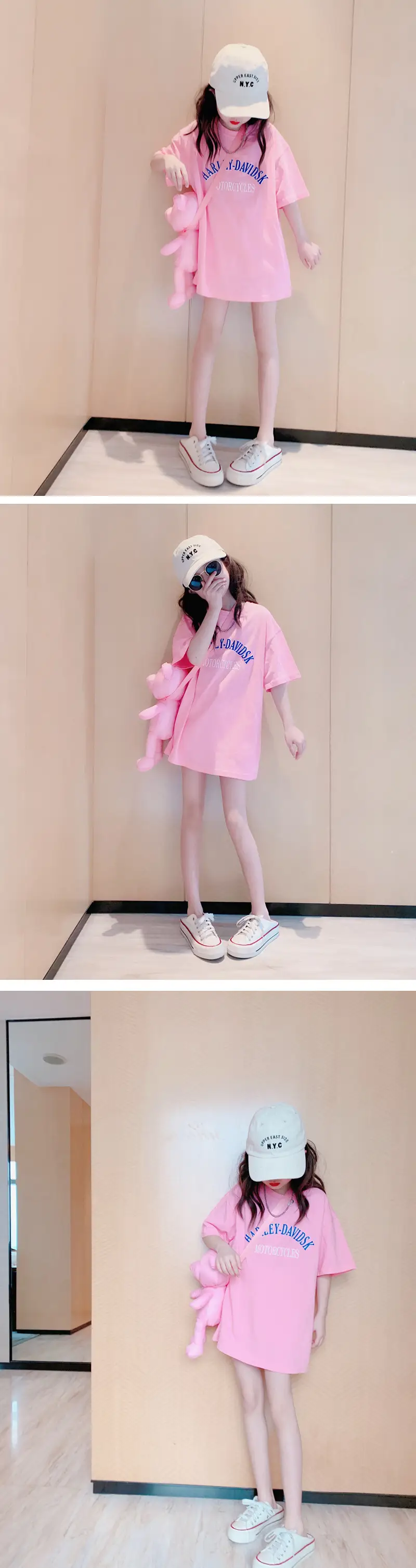 Girls Loose Sleeve T-Shirt White Summer 2023 — feature 4