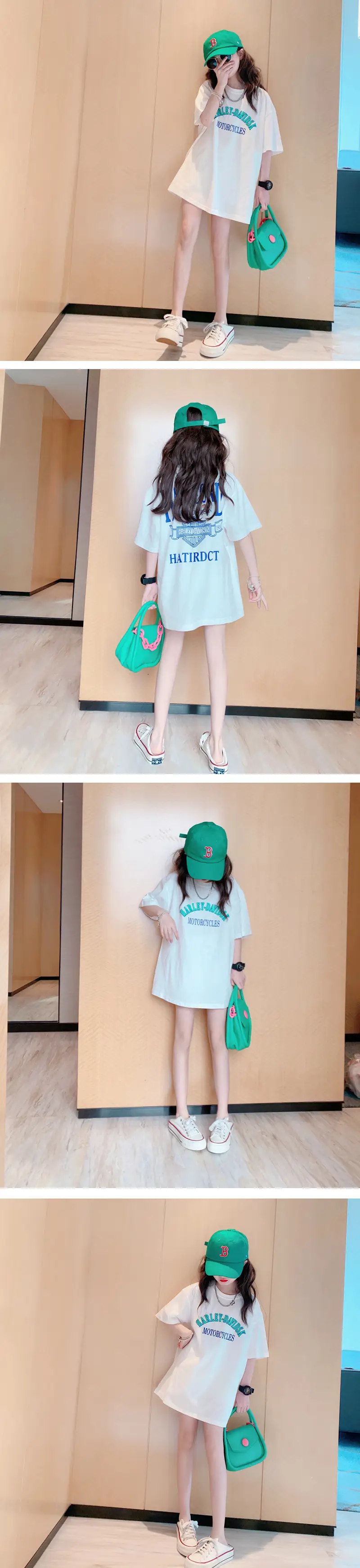 Girls Loose Sleeve T-Shirt White Summer 2023 — feature 5