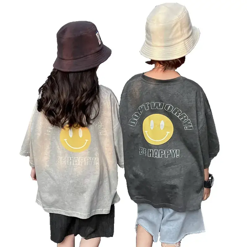 2025 Kids Summer Rock Texture T-Shirt Set - Image 7