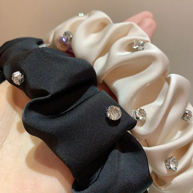 Starry Rhinestone Satin Headband with Wide Bristle - Image 6