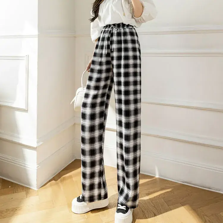black plaid