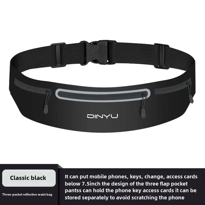 Women Waterproof Phone Waist Bag Blue Running Bag