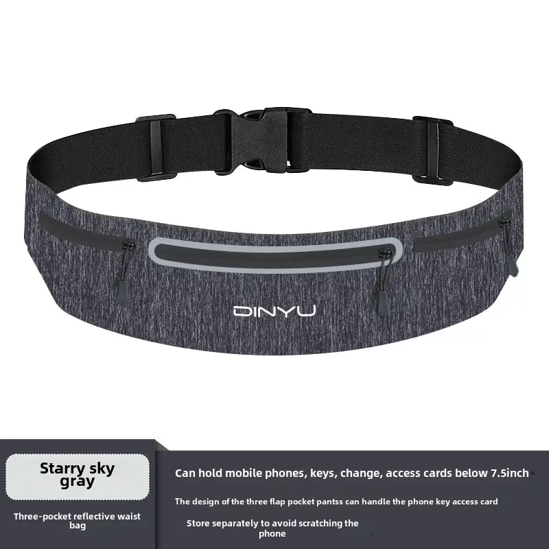 Women Waterproof Phone Waist Bag Blue Running Bag