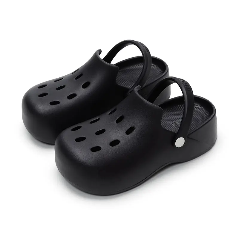 Premium Thick Sole Slippers Women's Drifting Outdoor Mueller Shoes Sandals Summer Office Hole Shoes for Outer Wear Height