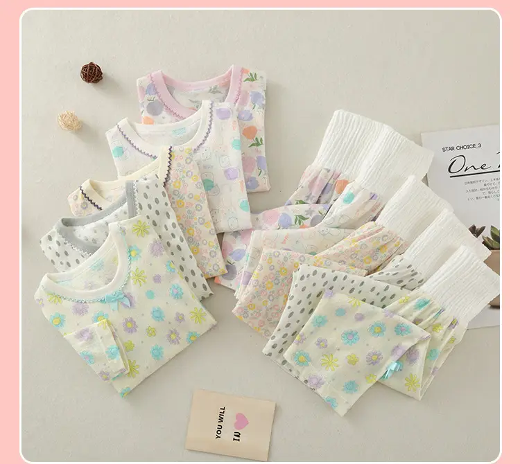 Baby's Pure Cotton Long Sleeve Suit Summer Pajamas — feature 12