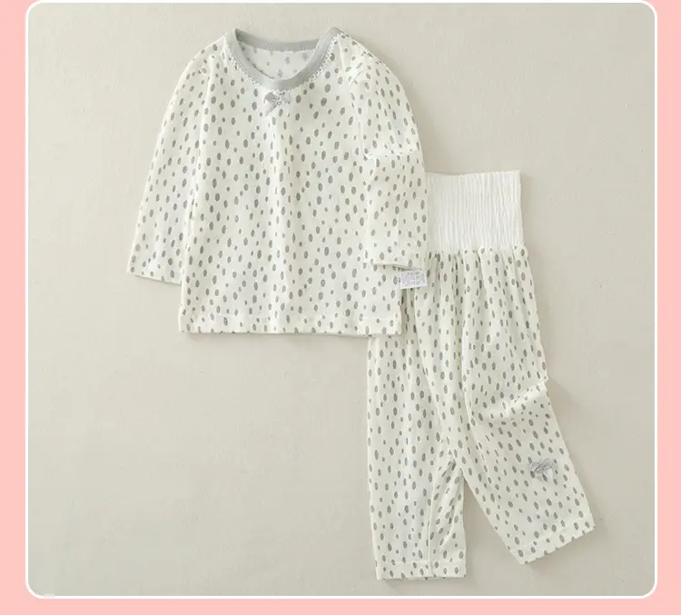 Baby's Pure Cotton Long Sleeve Suit Summer Pajamas — feature 18