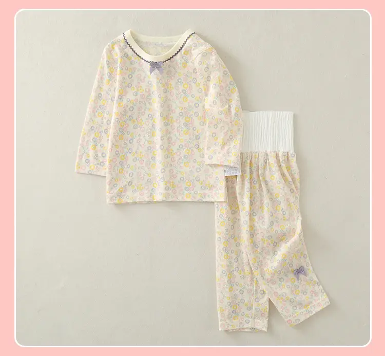 Baby's Pure Cotton Long Sleeve Suit Summer Pajamas — feature 20
