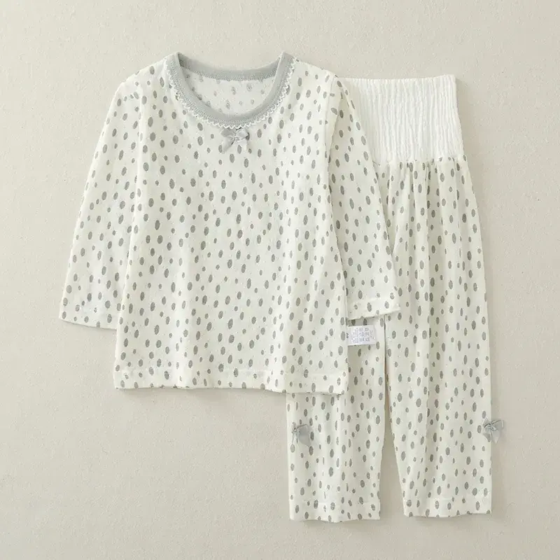 Baby's Pure Cotton Long Sleeve Suit Summer Pajamas - Image 4