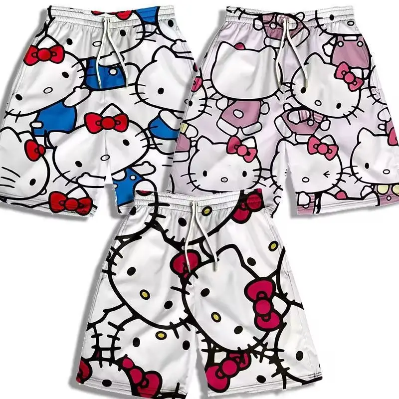 Hello Kitty Printed Shorts for Men Women Harajuku Style — feature 3
