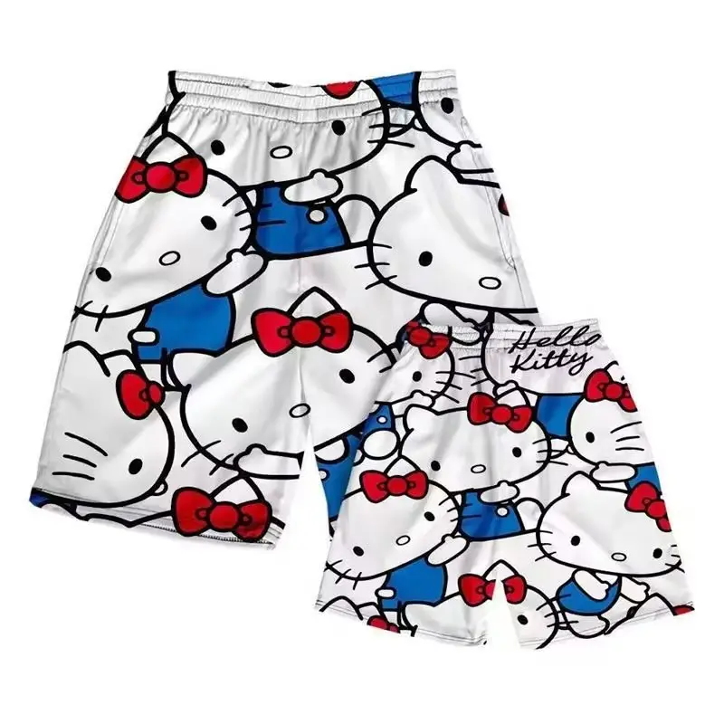 Hello Kitty Printed Shorts for Men Women Harajuku Style — feature 5