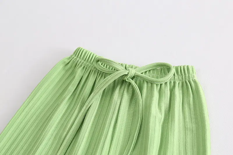Girls Green Smile Face 2-Piece Summer Suit 2023 — feature 29