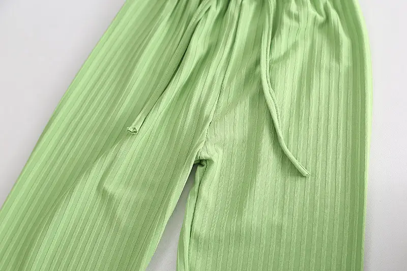 Girls Green Smile Face 2-Piece Summer Suit 2023 — feature 30