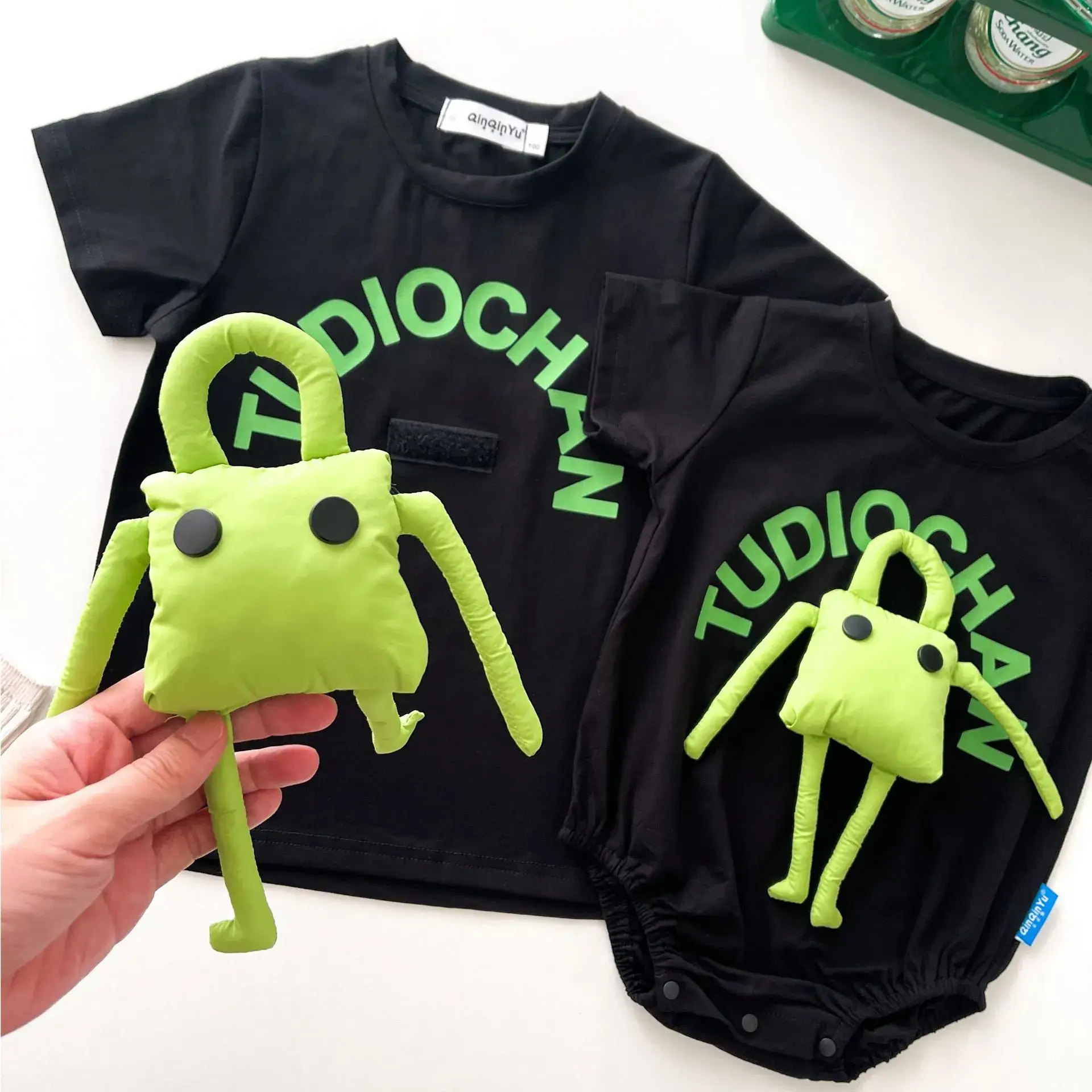 Baby Climbing Suit Cartoon Mother & Child Cotton Summer Top