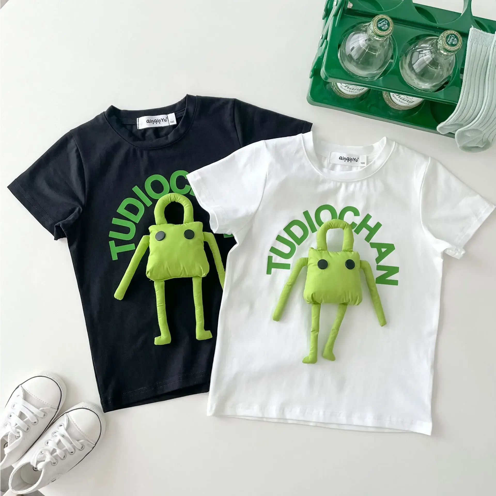 Baby Climbing Suit Cartoon Mother & Child Cotton Summer Top — feature 12