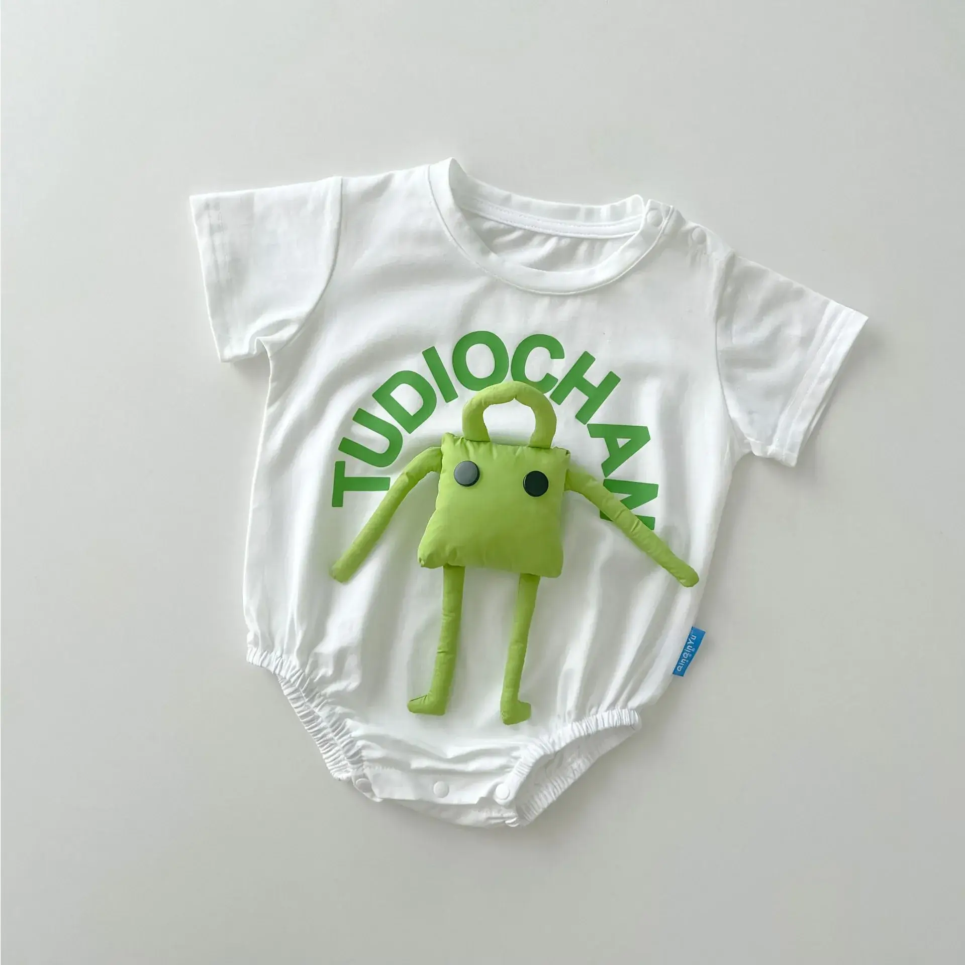 Baby Climbing Suit Cartoon Mother & Child Cotton Summer Top — feature 17