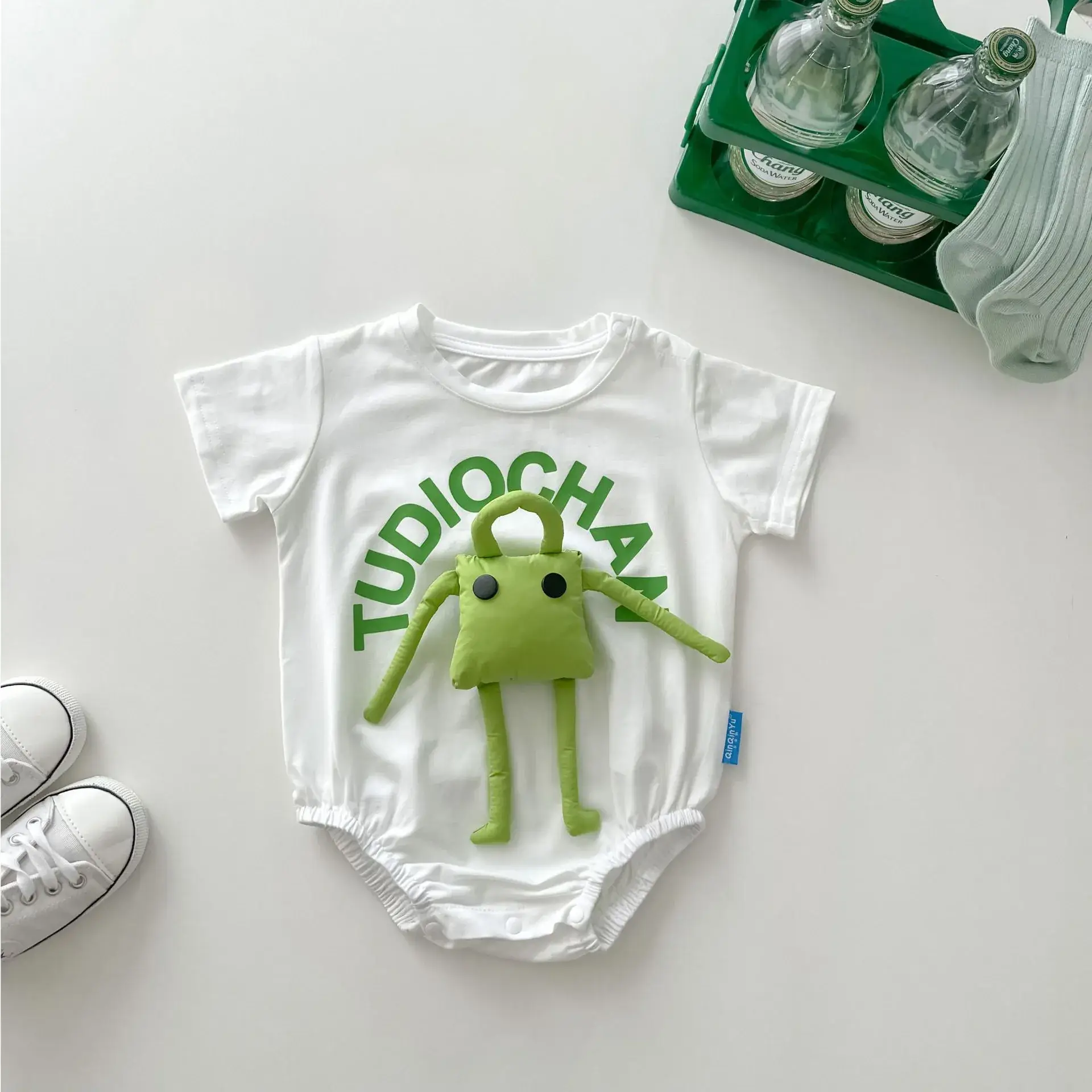 Baby Climbing Suit Cartoon Mother & Child Cotton Summer Top — feature 20
