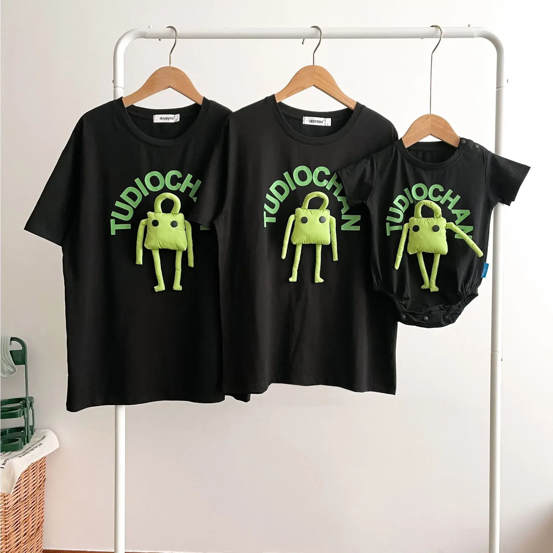 Baby Climbing Suit Cartoon Mother & Child Cotton Summer Top — feature 8