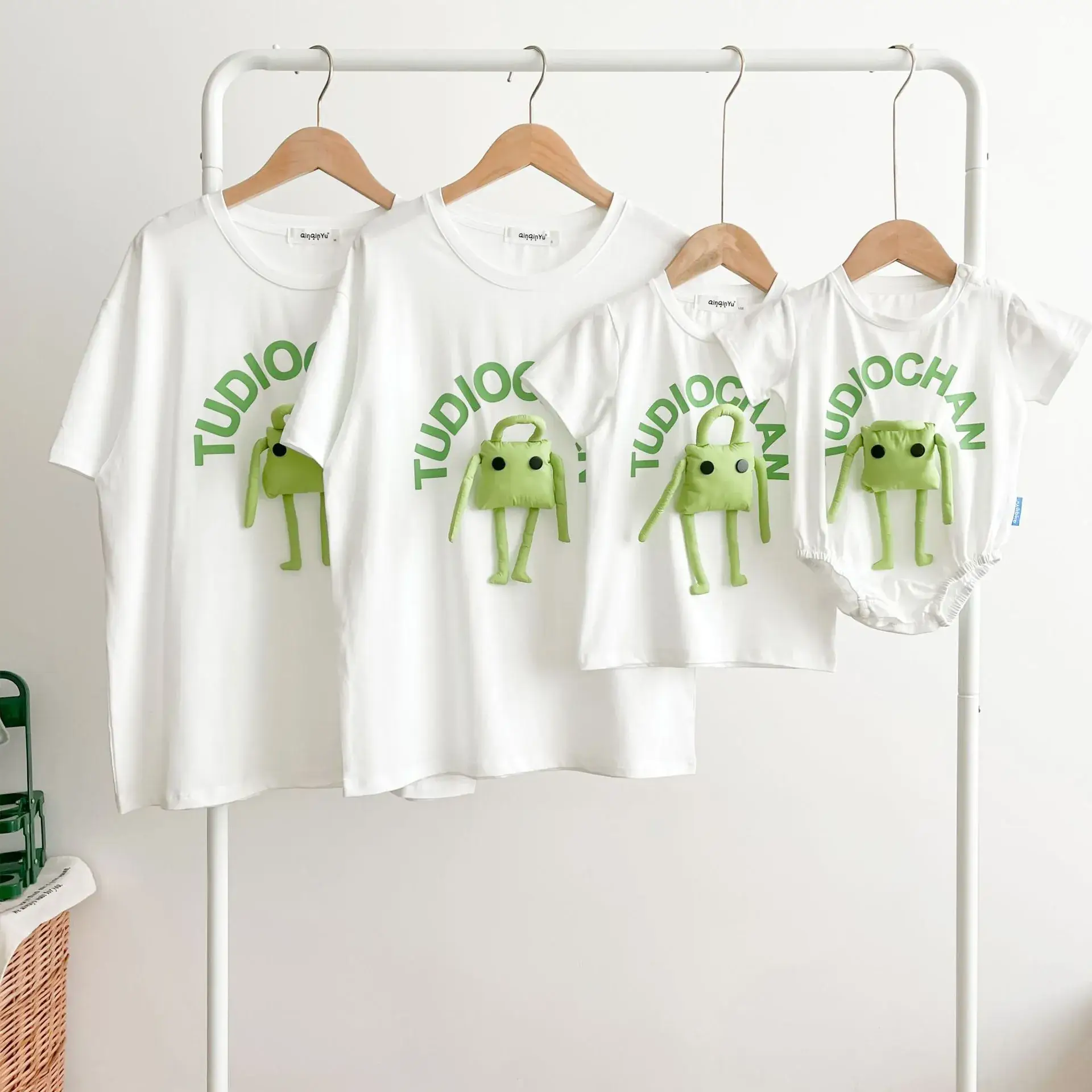 Baby Climbing Suit Cartoon Mother & Child Cotton Summer Top