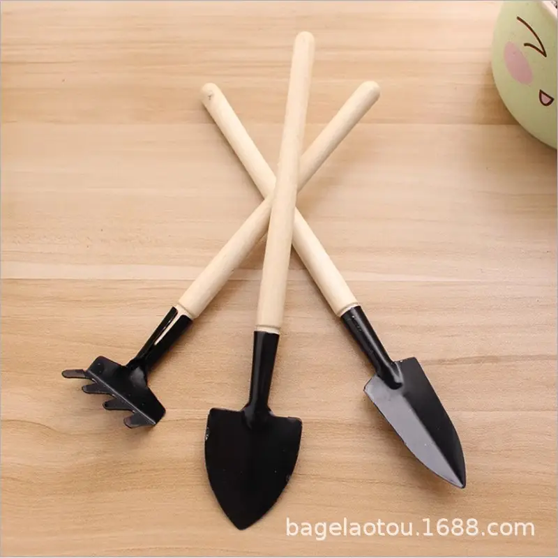 Gardening Three-Piece Set: Potted Plant Shovel, Small Garden Shovel, Indoor Flower Bonsai Soil Loosening Tool for Planting Flowers and Vegetables