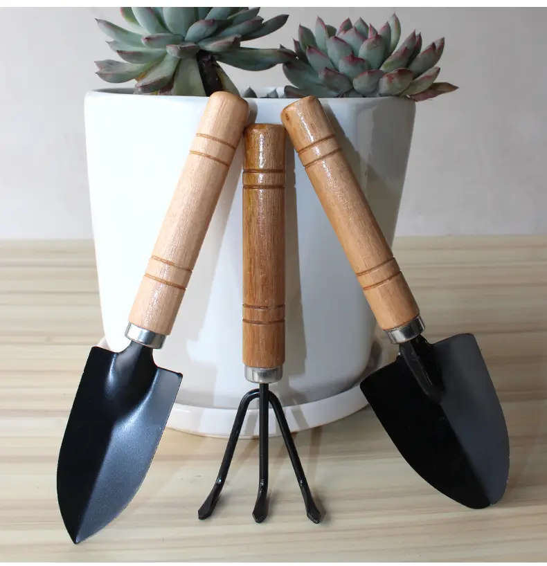 Gardening Three-Piece Set: Potted Plant Shovel, Small Garden Shovel, Indoor Flower Bonsai Soil Loosening Tool for Planting Flowers and Vegetables — feature 11