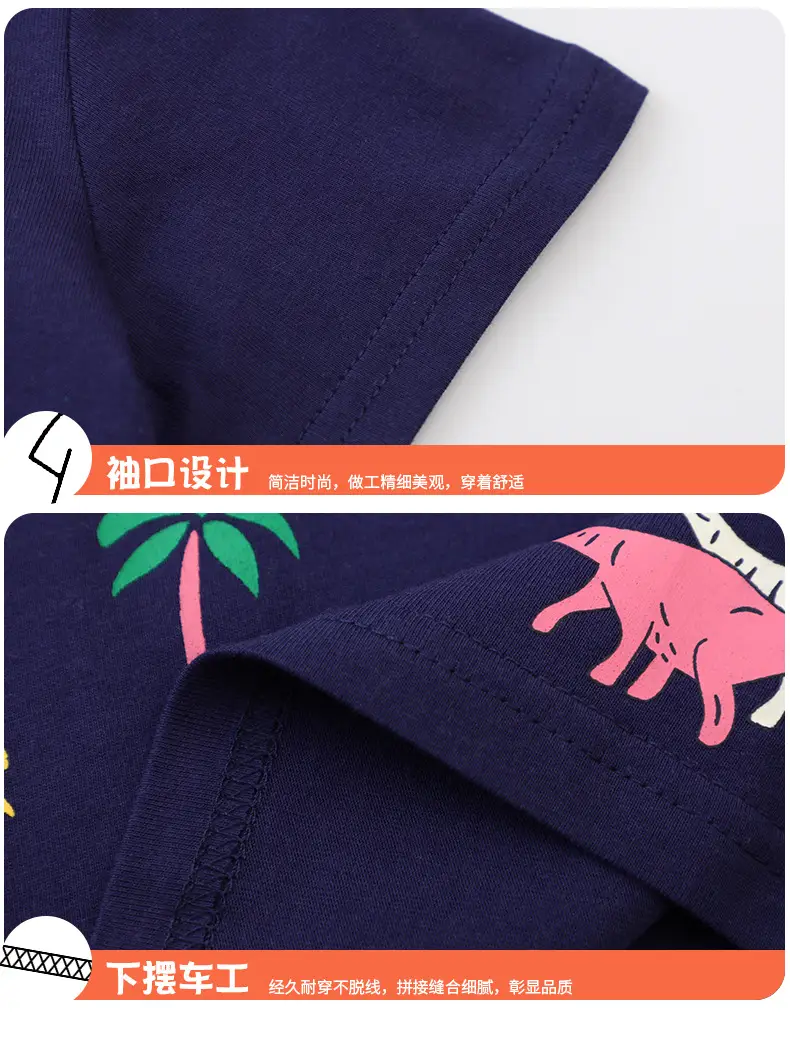 Blue Kids T-Shirt for Boys Summer Wear — feature 6