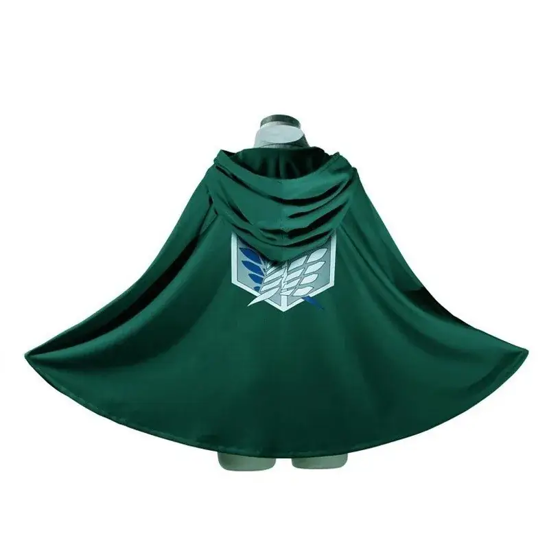 Giant Survey Corps Halloween Long Cloak Cape Green Anime Coat - Image 5