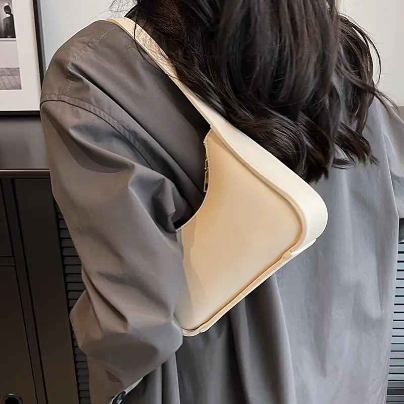 Pink French Style Shoulder Bag for Women - Image 6