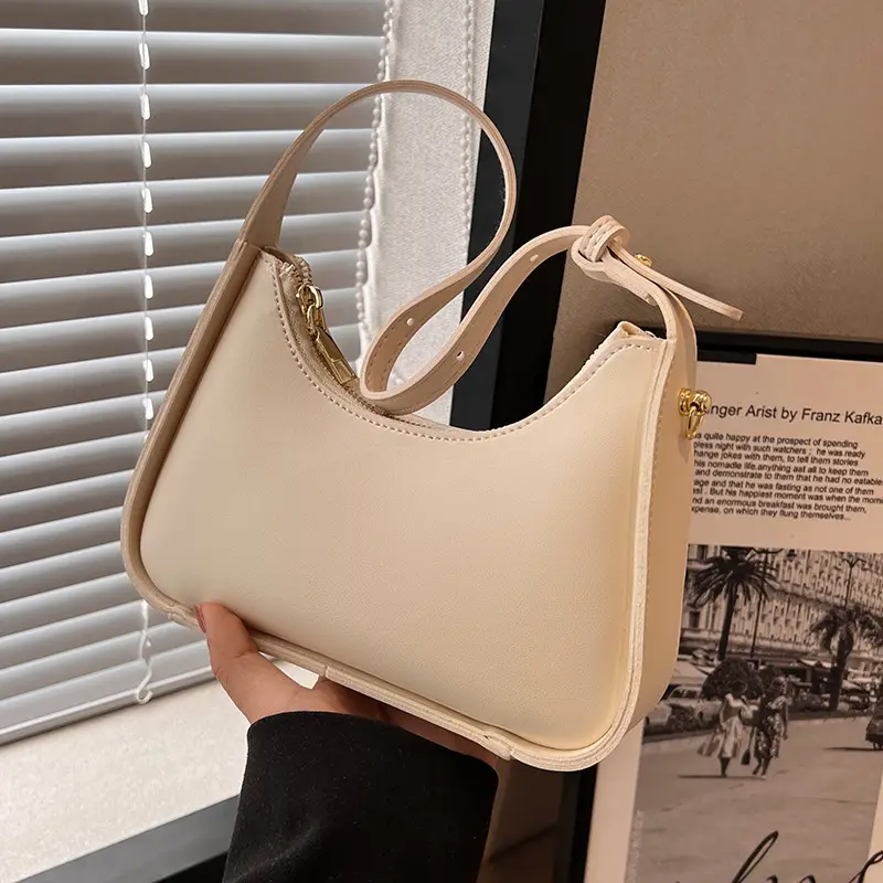 Pink French Style Shoulder Bag for Women - Image 8