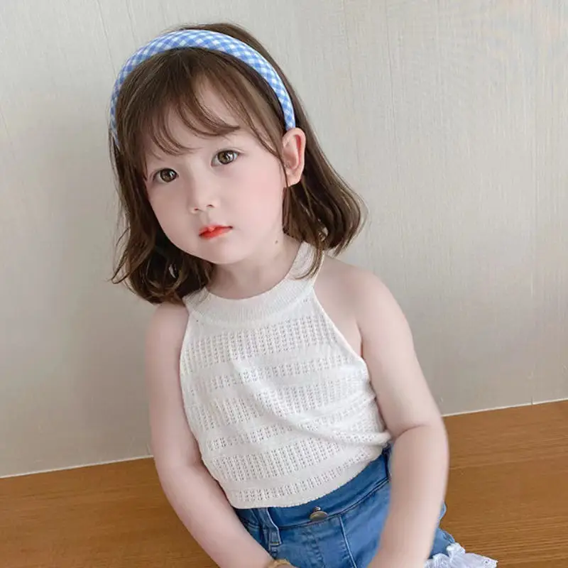 Girls' Blue Knitted Camisole Vest 2Yr Summer 2024 — feature 7