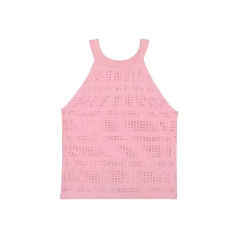 Girls' Blue Knitted Camisole Vest 2Yr Summer 2024 — feature 8