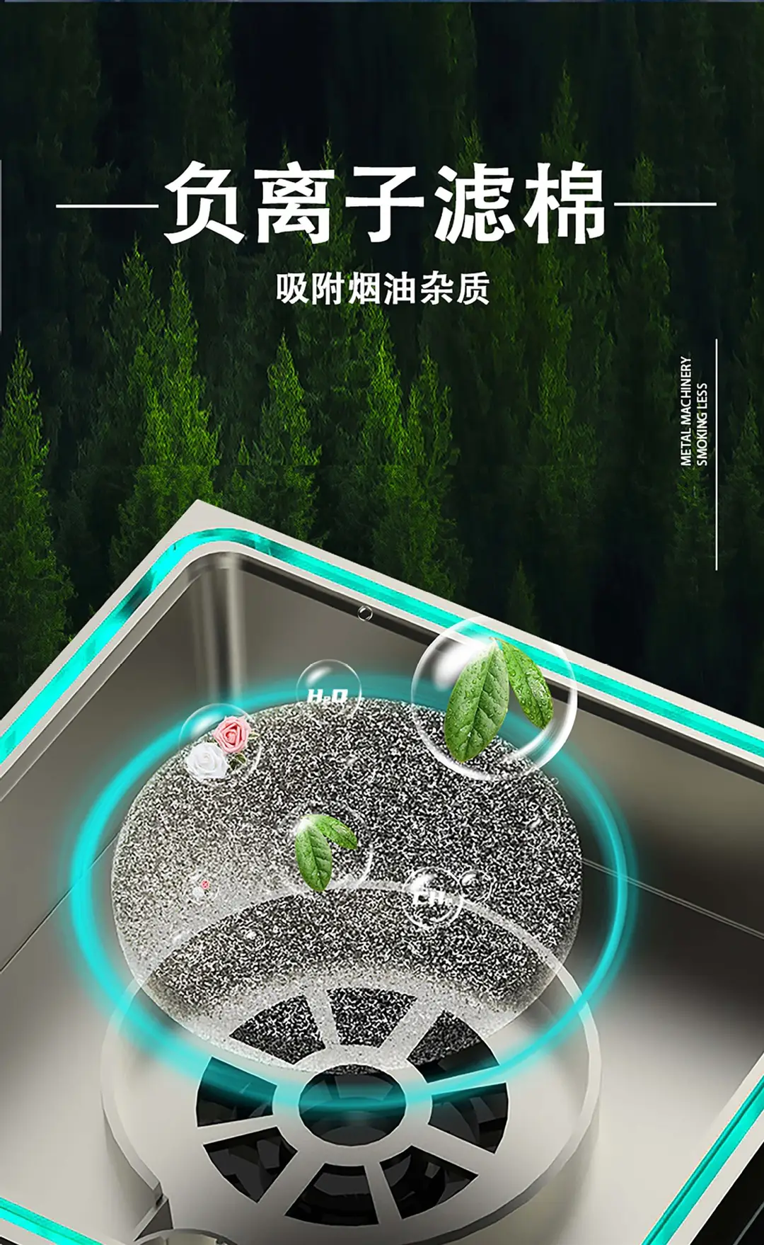 New smart ashtray household creative small desktop smoke odor removal aromatherapy air purification filter smoke — feature 9