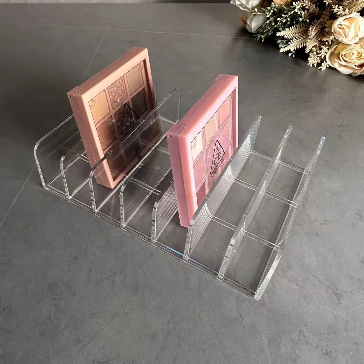 Transparent Eye Shadow & Blush Storage Rack for Makeup Organizer - Image 6