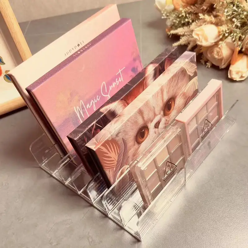 Transparent Eye Shadow & Blush Storage Rack for Makeup Organizer - Image 2