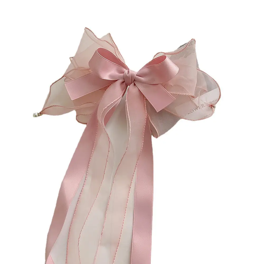 2023 New Super Fairy Big Bow Hair Accessories Women's Head High-grade Spring Clip Headwear - Image 9