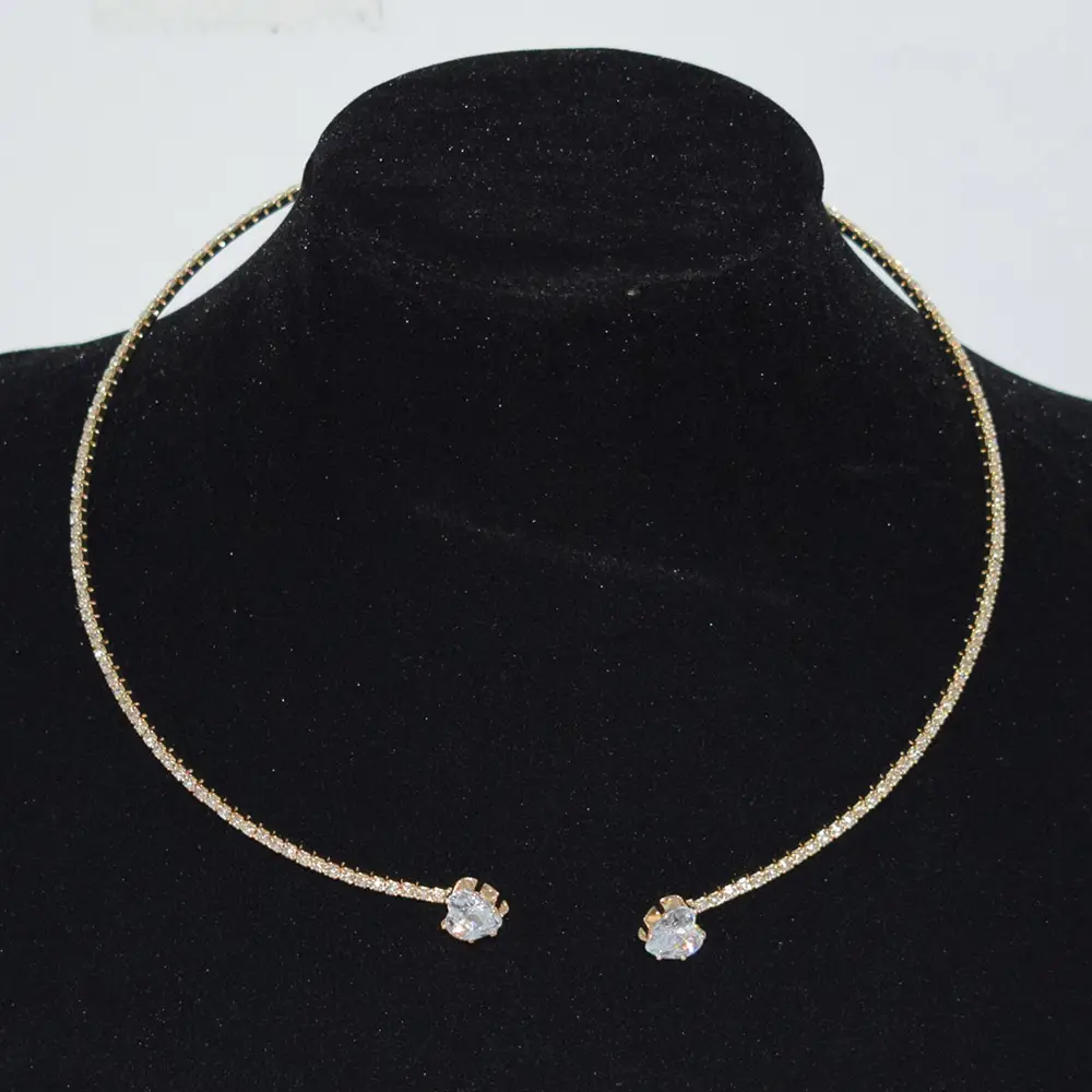 Three Piece Pearl Diamond Necklace Set Gold Plated - Image 6