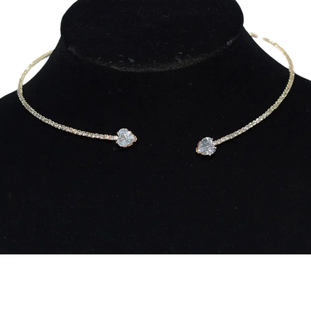 Three Piece Pearl Diamond Necklace Set Gold Plated - Image 18