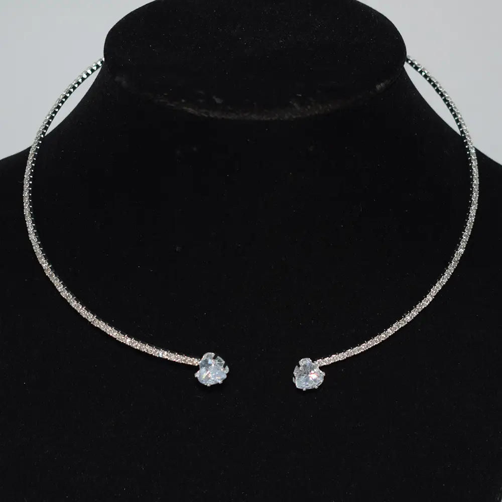 Three Piece Pearl Diamond Necklace Set Gold Plated - Image 5