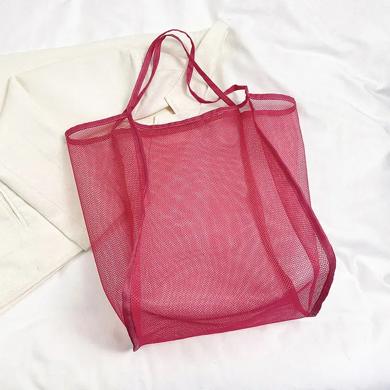 Women's Mesh Shoulder Bag Turquoise 2023 New - Image 4