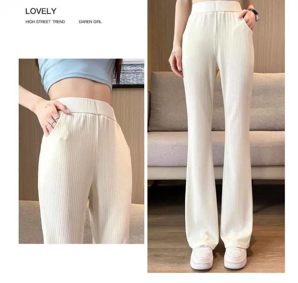 Women Ice Silk Flared Pants Summer 2023 — feature 15