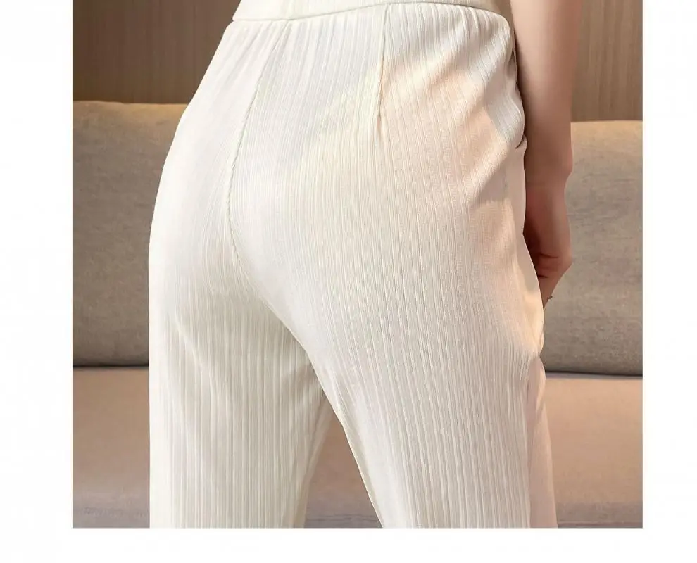 Women Ice Silk Flared Pants Summer 2023 — feature 17