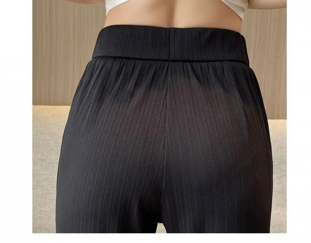 Women Ice Silk Flared Pants Summer 2023 — feature 22