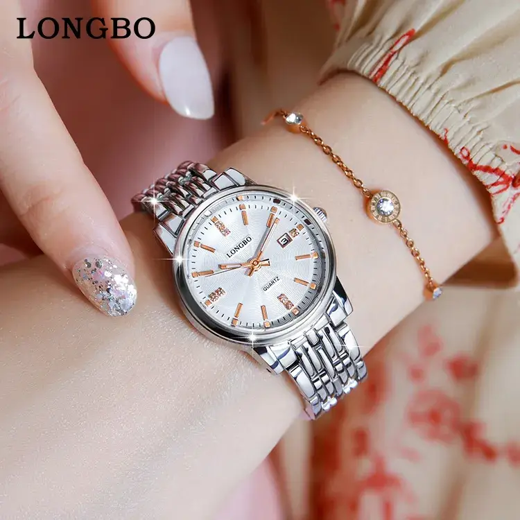Longbo Gold Quartz Couple Watch with Calendar & Waterproof - Image 20
