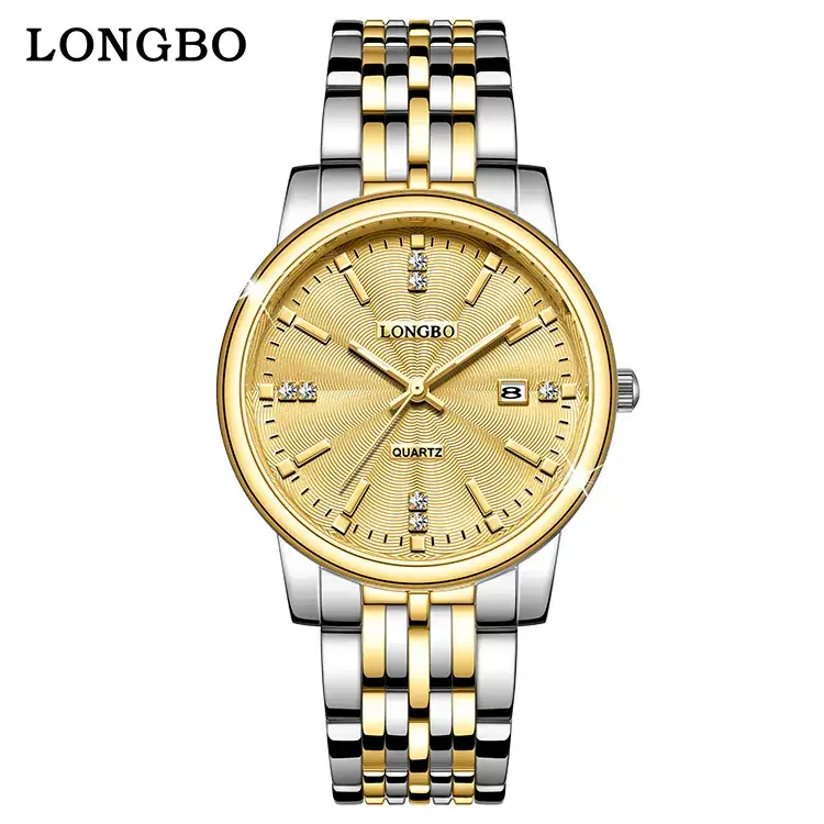 Longbo Gold Quartz Couple Watch with Calendar & Waterproof - Image 21