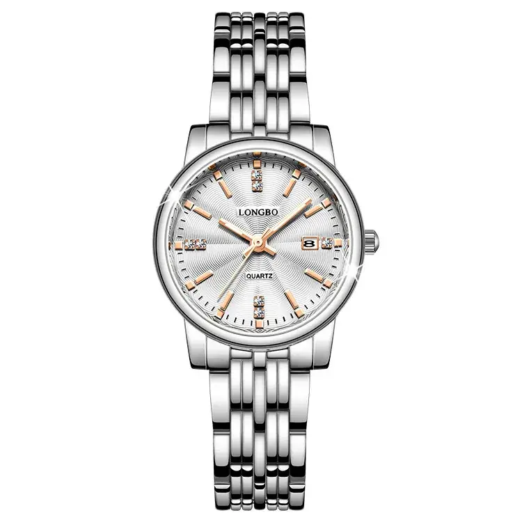 Longbo Gold Quartz Couple Watch with Calendar & Waterproof - Image 12