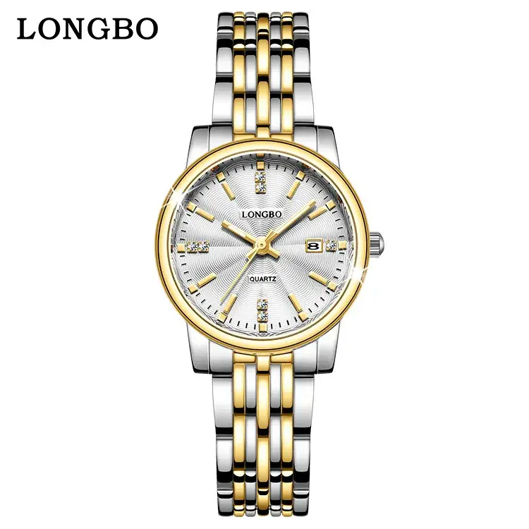 Longbo Gold Quartz Couple Watch with Calendar & Waterproof - Image 14